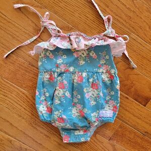 SweetHoney Floral Ruffle Baby One-Piece